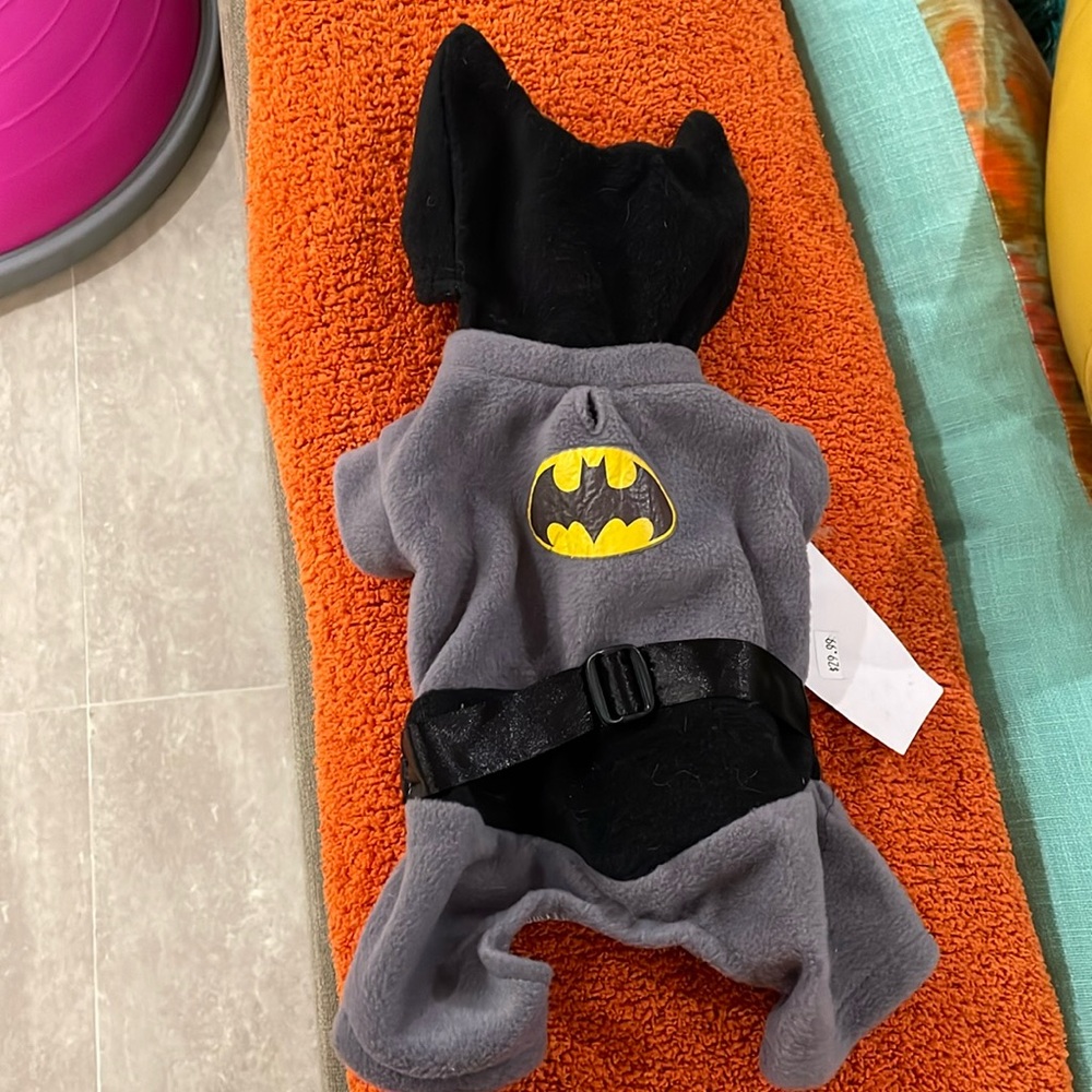 Small dog Batman costume by Paws Unleashed